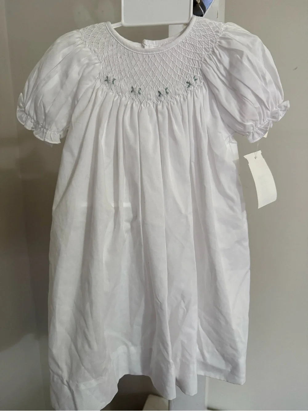 NWT Petit Ami Hand Embroidered Smocked Dress & Bonnet